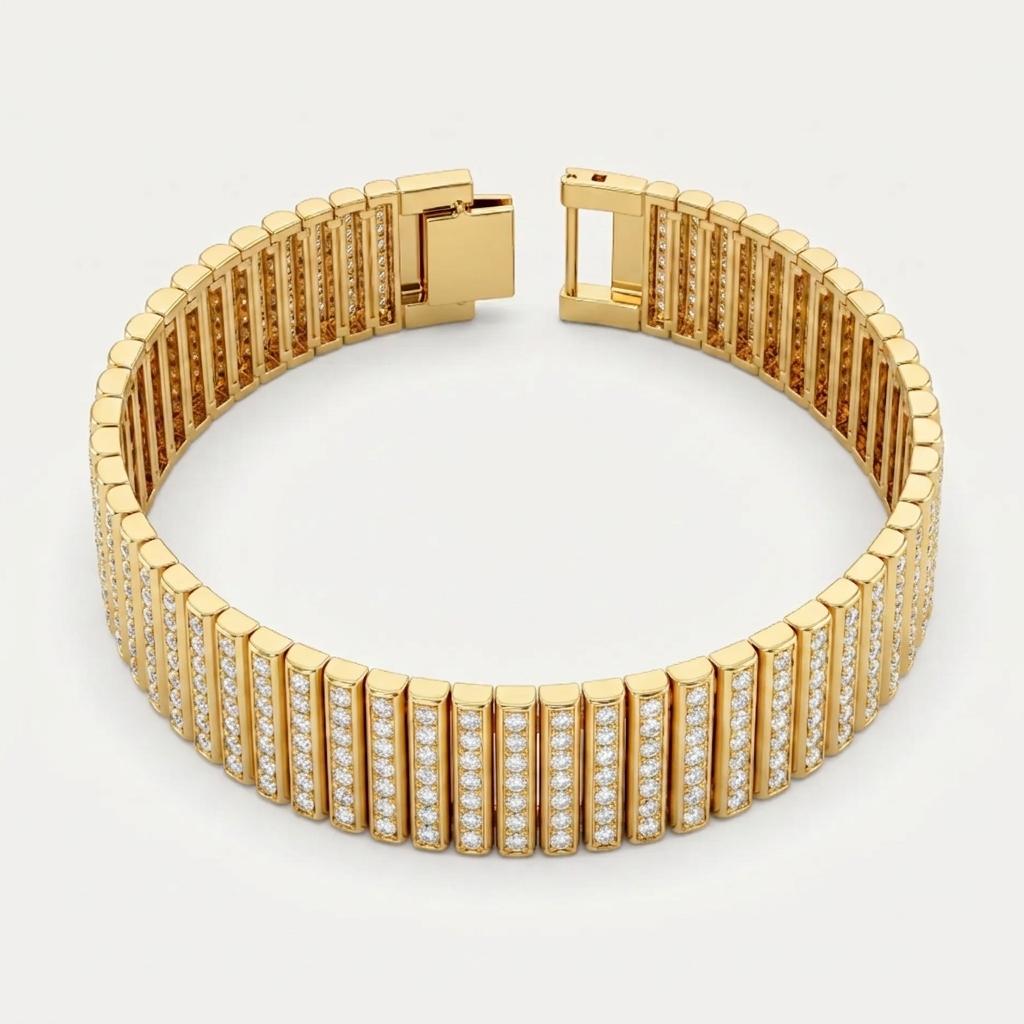 Liquid Light — Flexible Diamond Mesh Tennis Bracelet