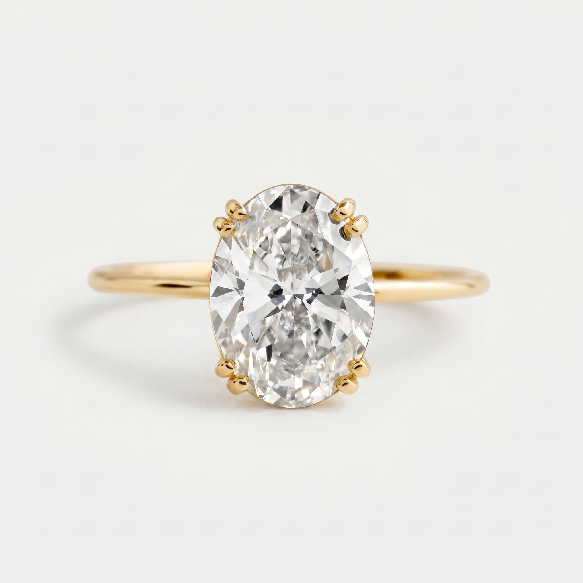 First Light — Oval Solitaire Diamond Ring