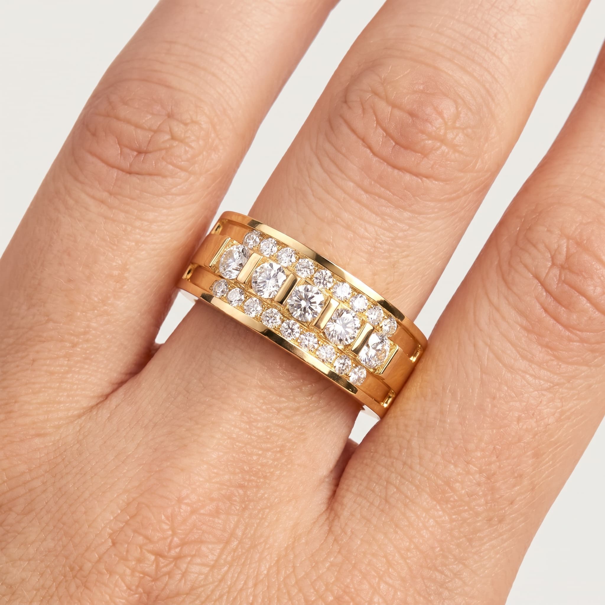 Ironclad — Channel Set Diamond Men's Ring thumbnail 4