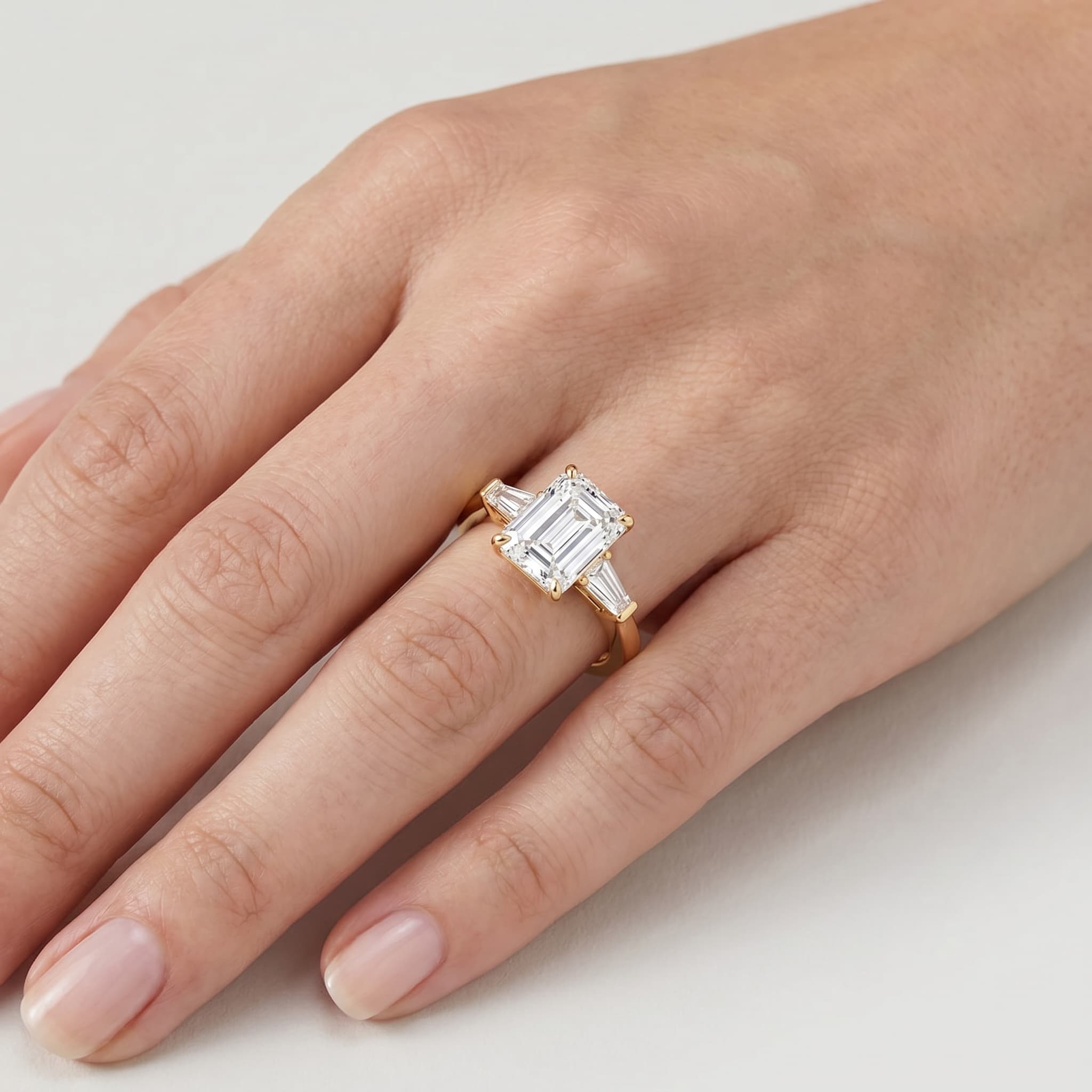 Symphony of Forever — Double Prong Three-Stone Diamond Ring thumbnail 5