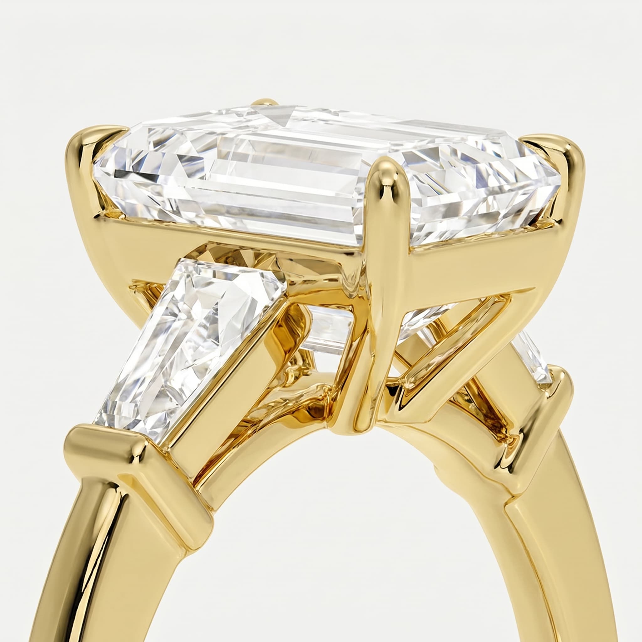 Symphony of Forever — Double Prong Three-Stone Diamond Ring thumbnail 3