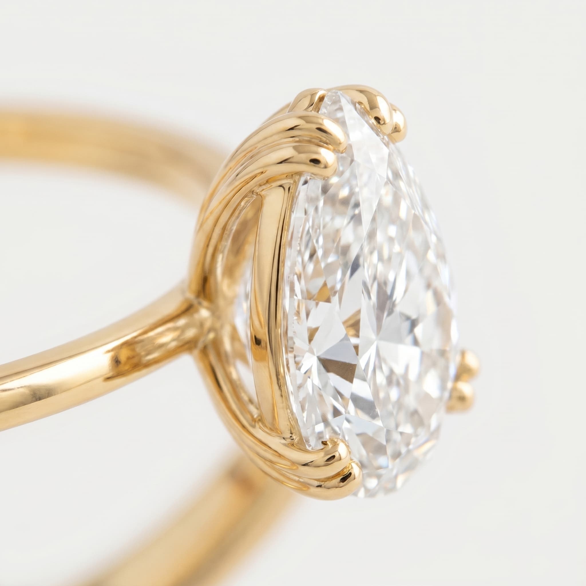 Evermore — Pear Solitaire Diamond Ring thumbnail 3