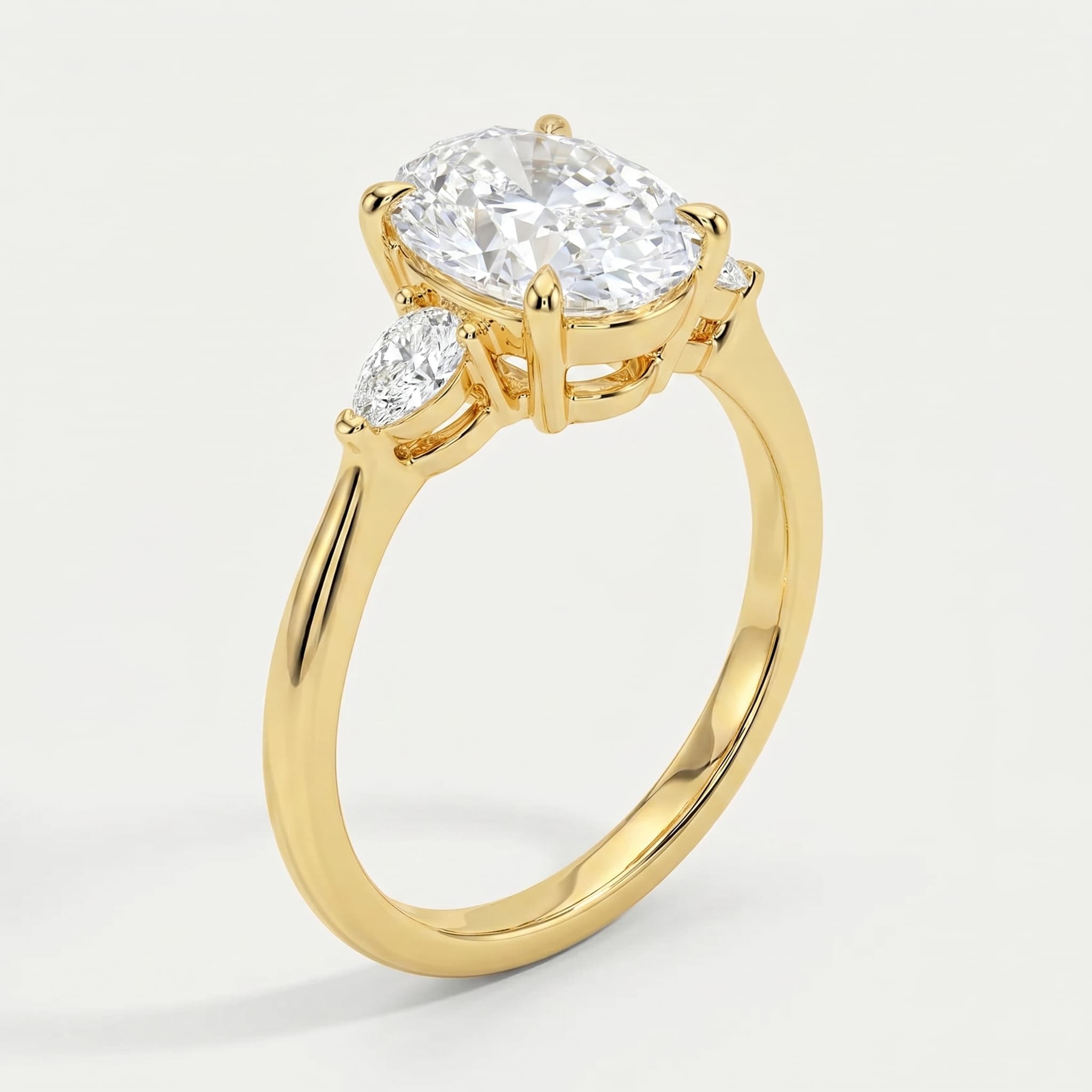 Petite Opera — A Love Duet Diamond Ring on model