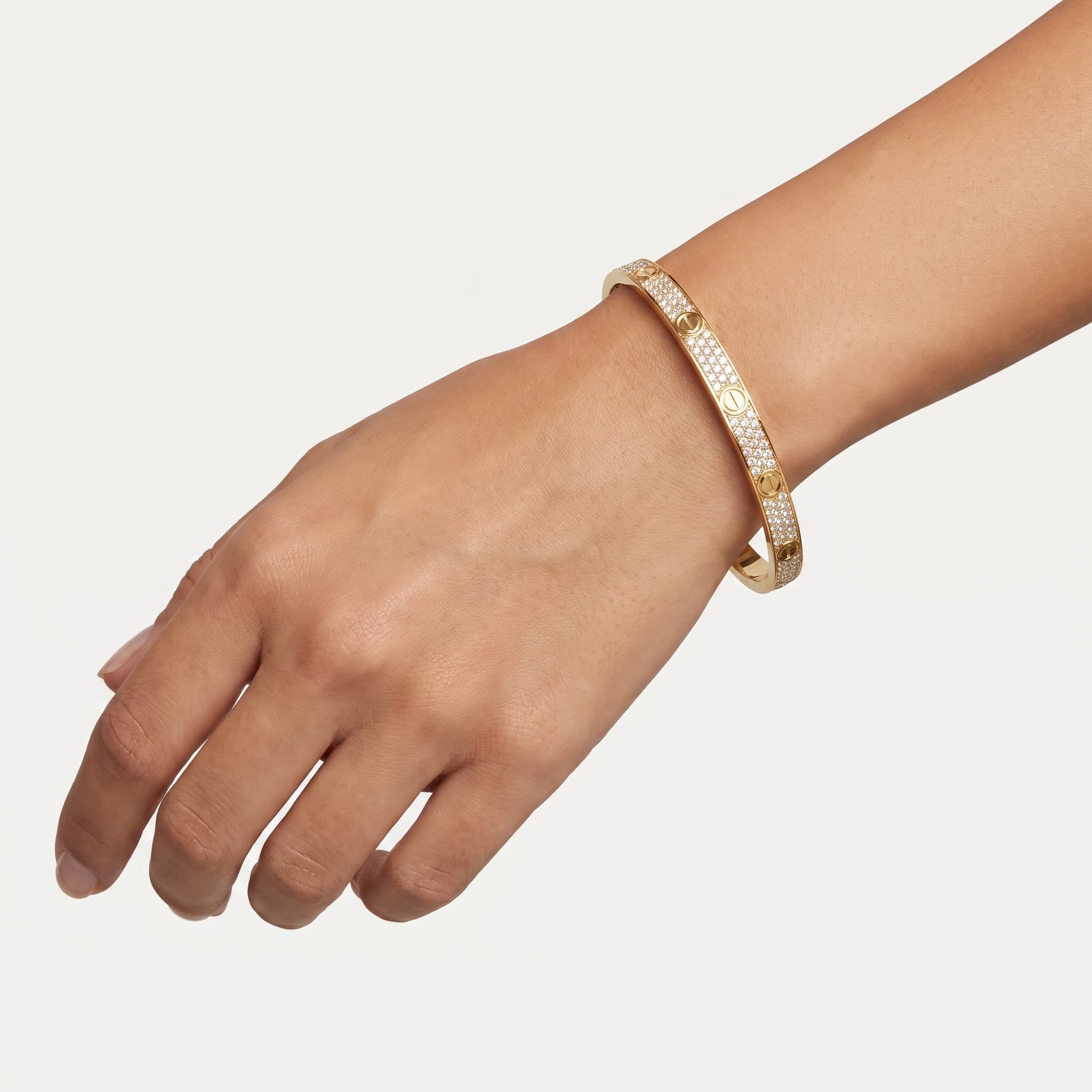 Continuum — Round Diamond Pavé Bar Bangle thumbnail 4