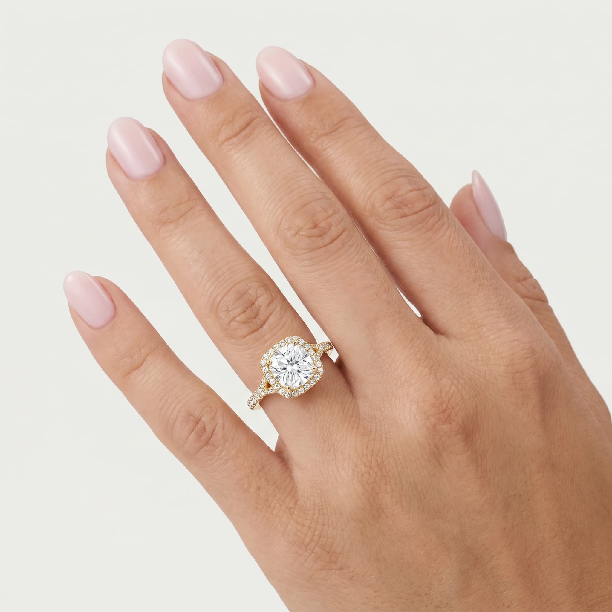 Beloved — Cushion Halo Diamond Ring thumbnail 5