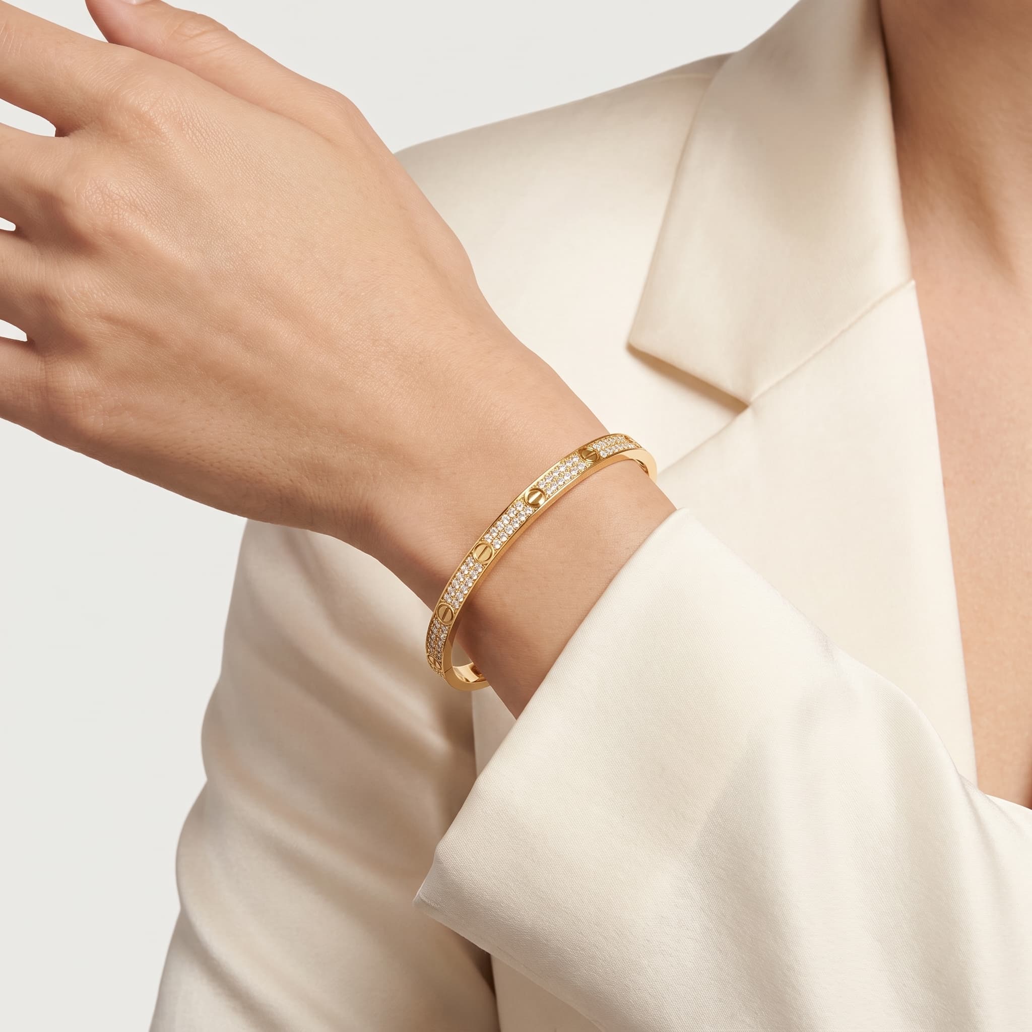 Continuum — Round Diamond Pavé Bar Bangle thumbnail 3