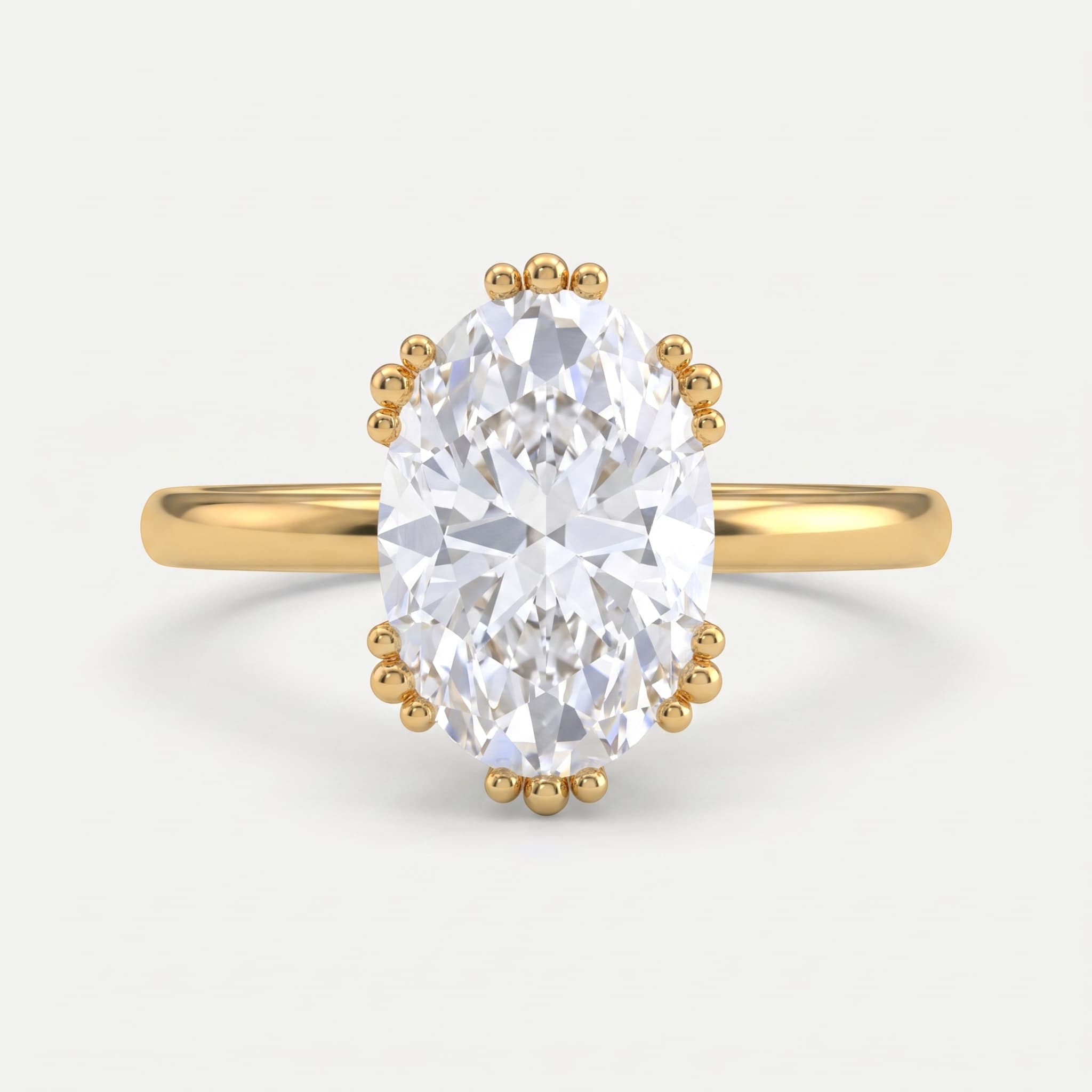 Halcyon — Oval Diamond Solitaire Ring
