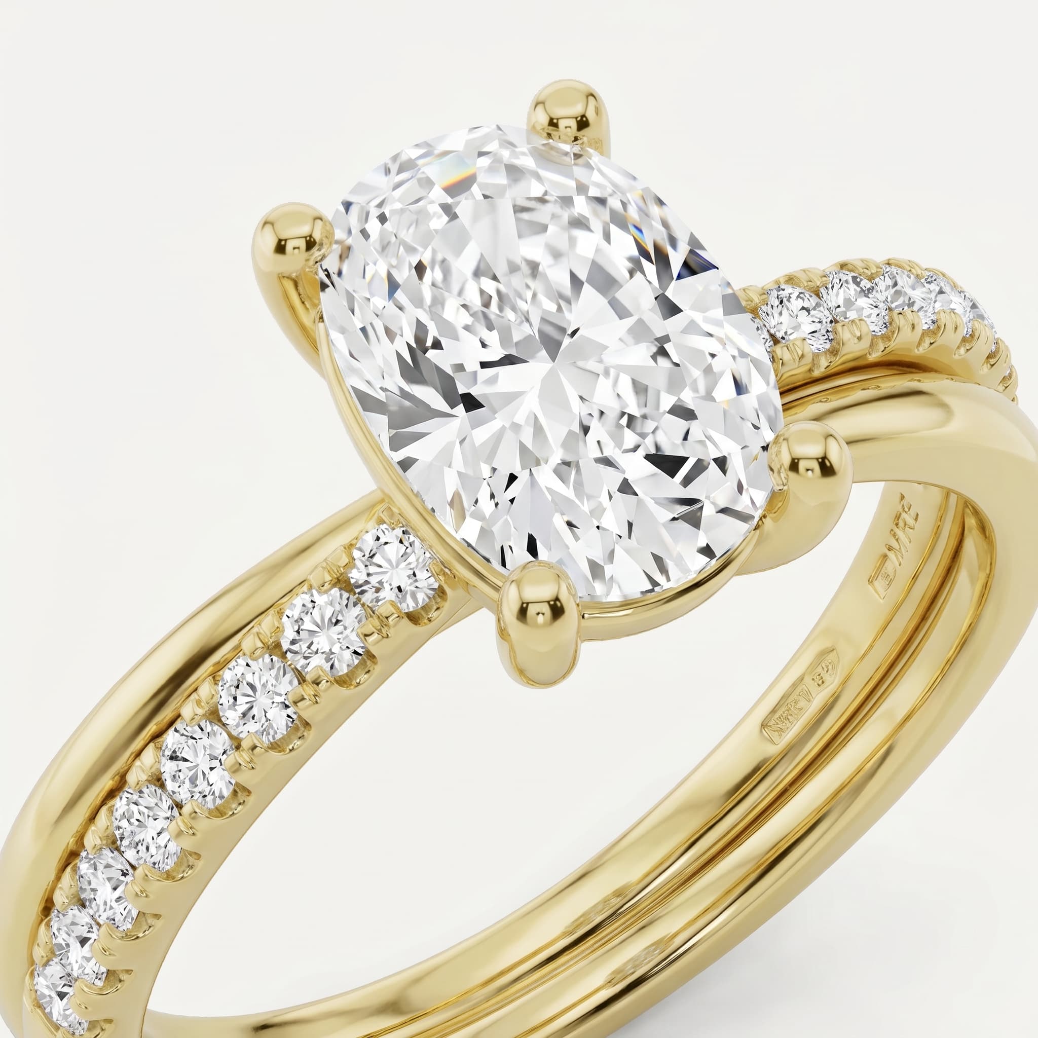 Where Paths Meet — Elongated Cushion Crossover Ring thumbnail 3