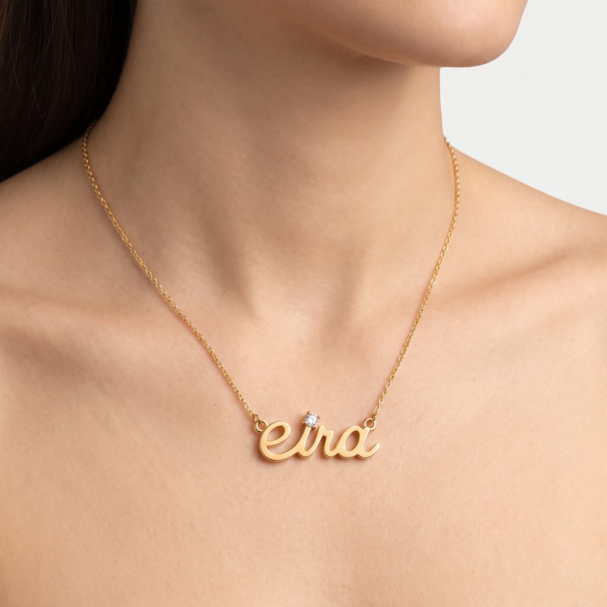 Eira — Diamond Script Name Pendant thumbnail 3
