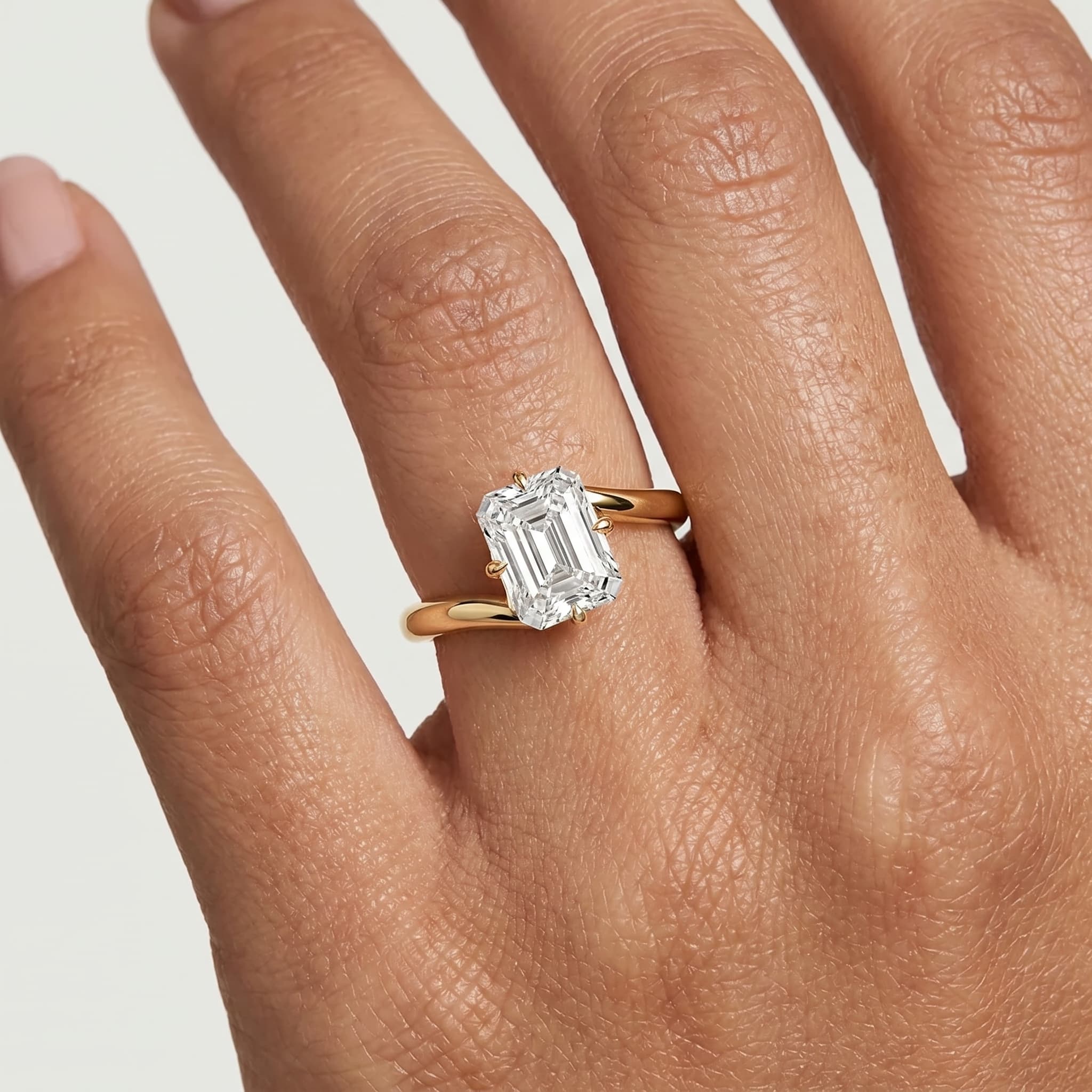 Wrapped in Forever — Radiant Bypass Solitaire Ring thumbnail 4