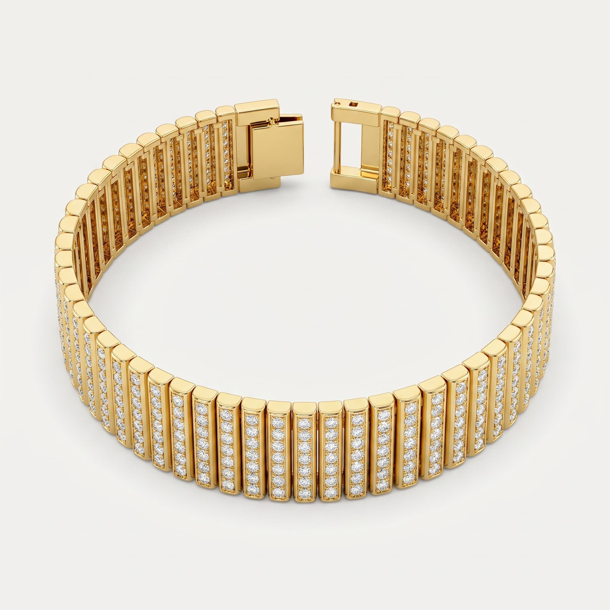 Liquid Light — Flexible Diamond Mesh Tennis Bracelet