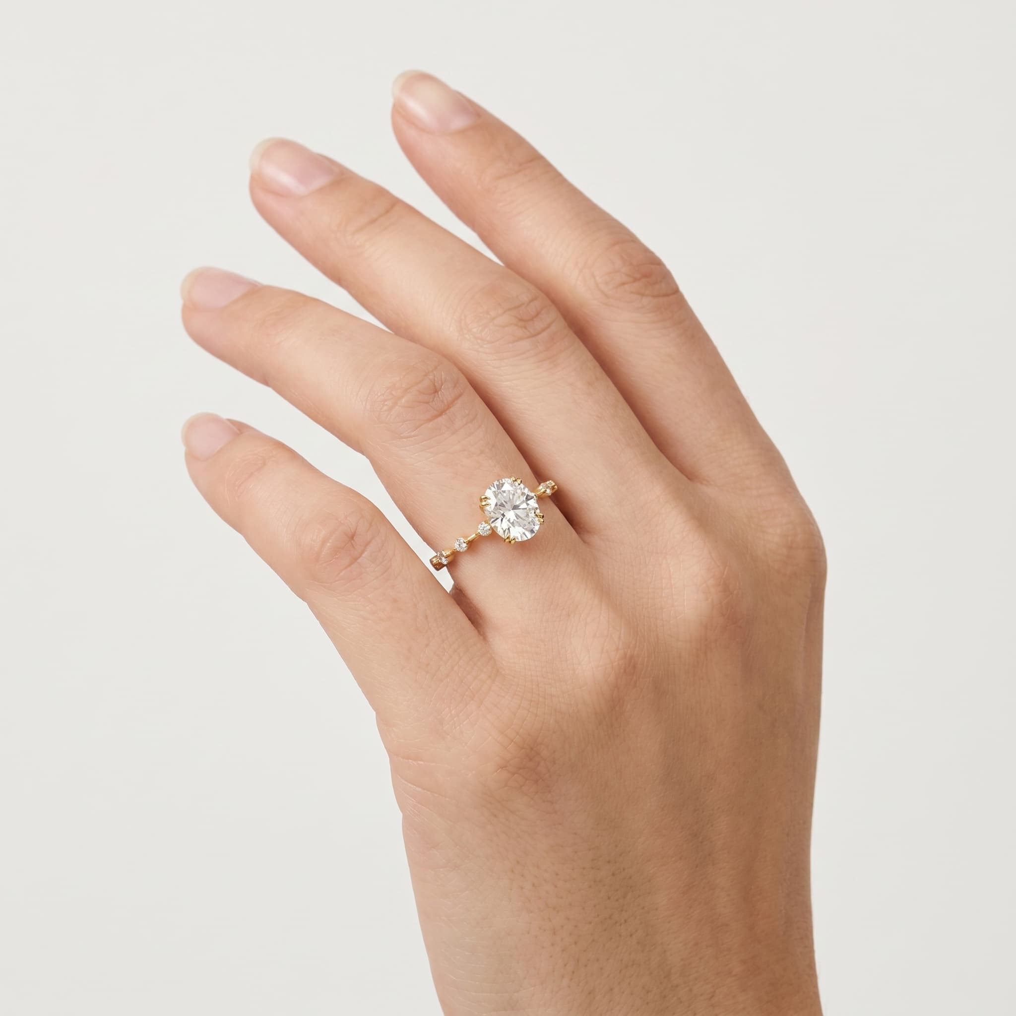 Written in the Stars — Oval Diamond Ring thumbnail 4