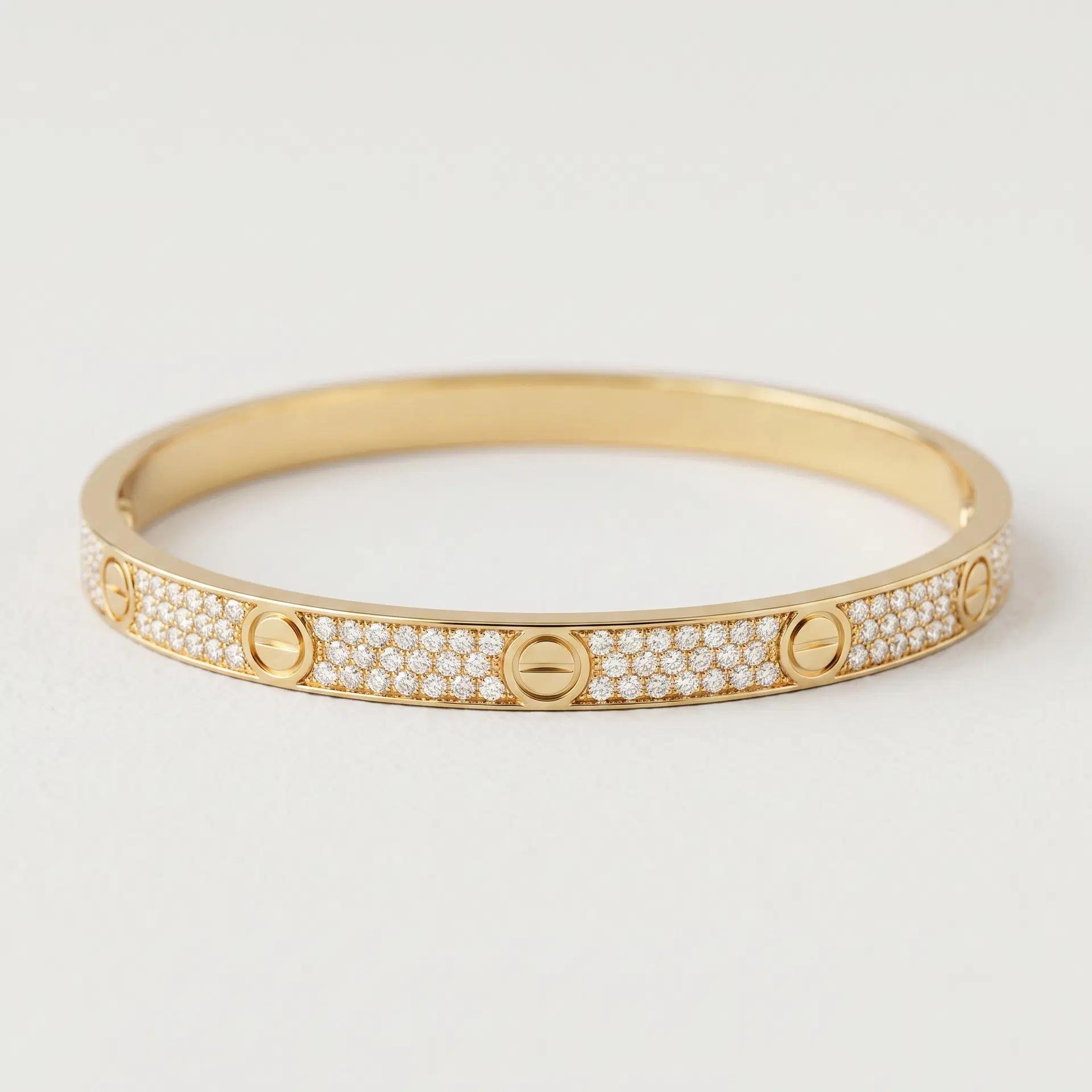 Classic Pavé Diamond Bangle
