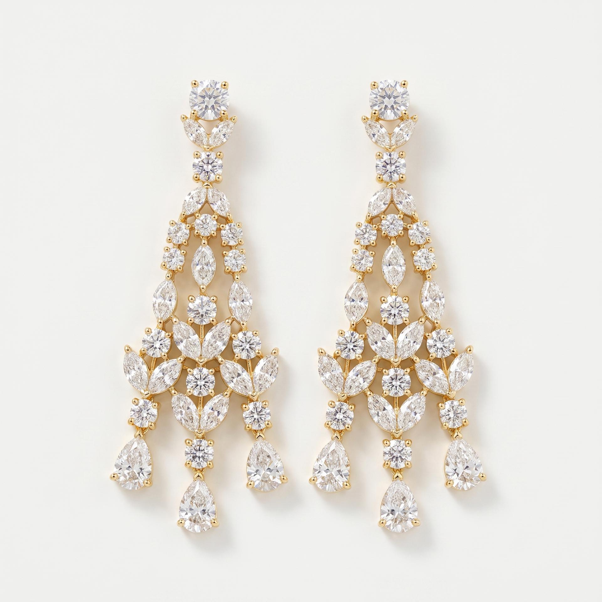 Diamond Drop Earrings
