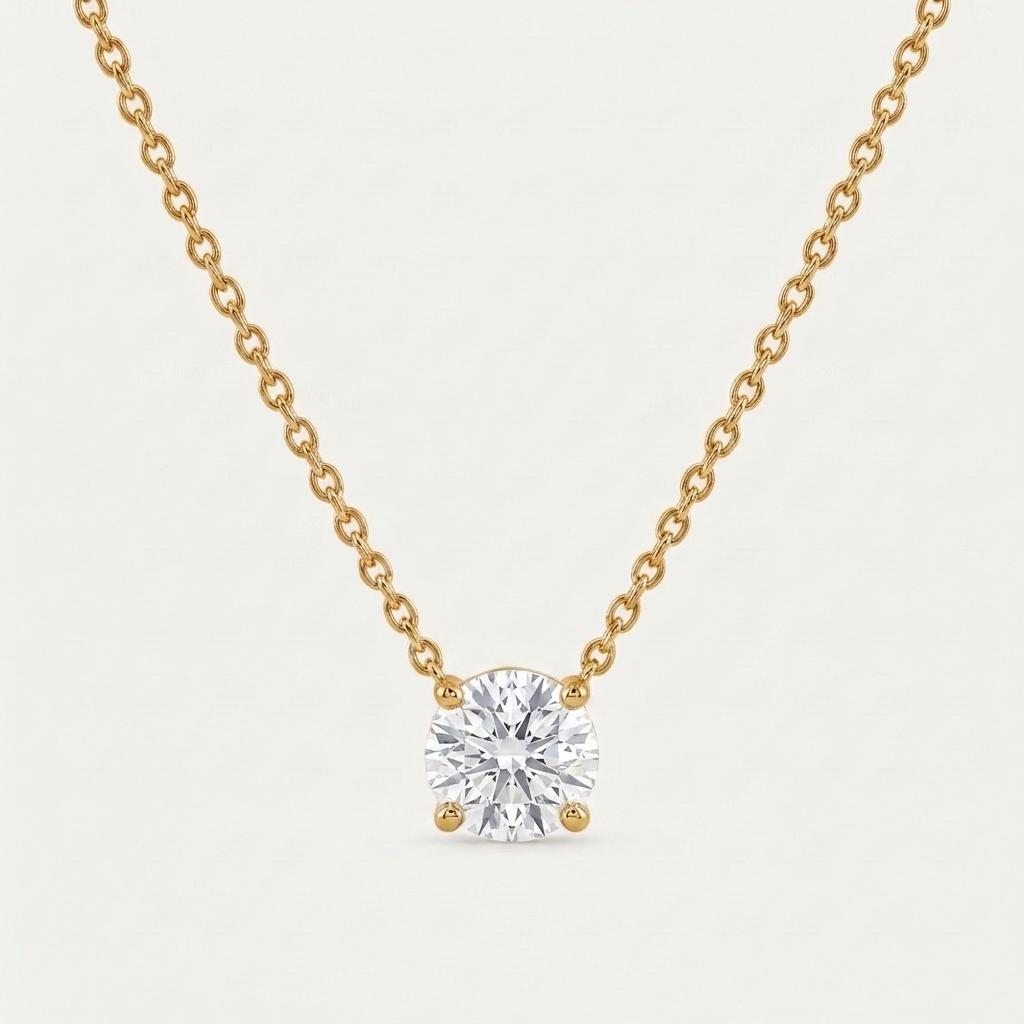 Classic Solitaire Pendant 1