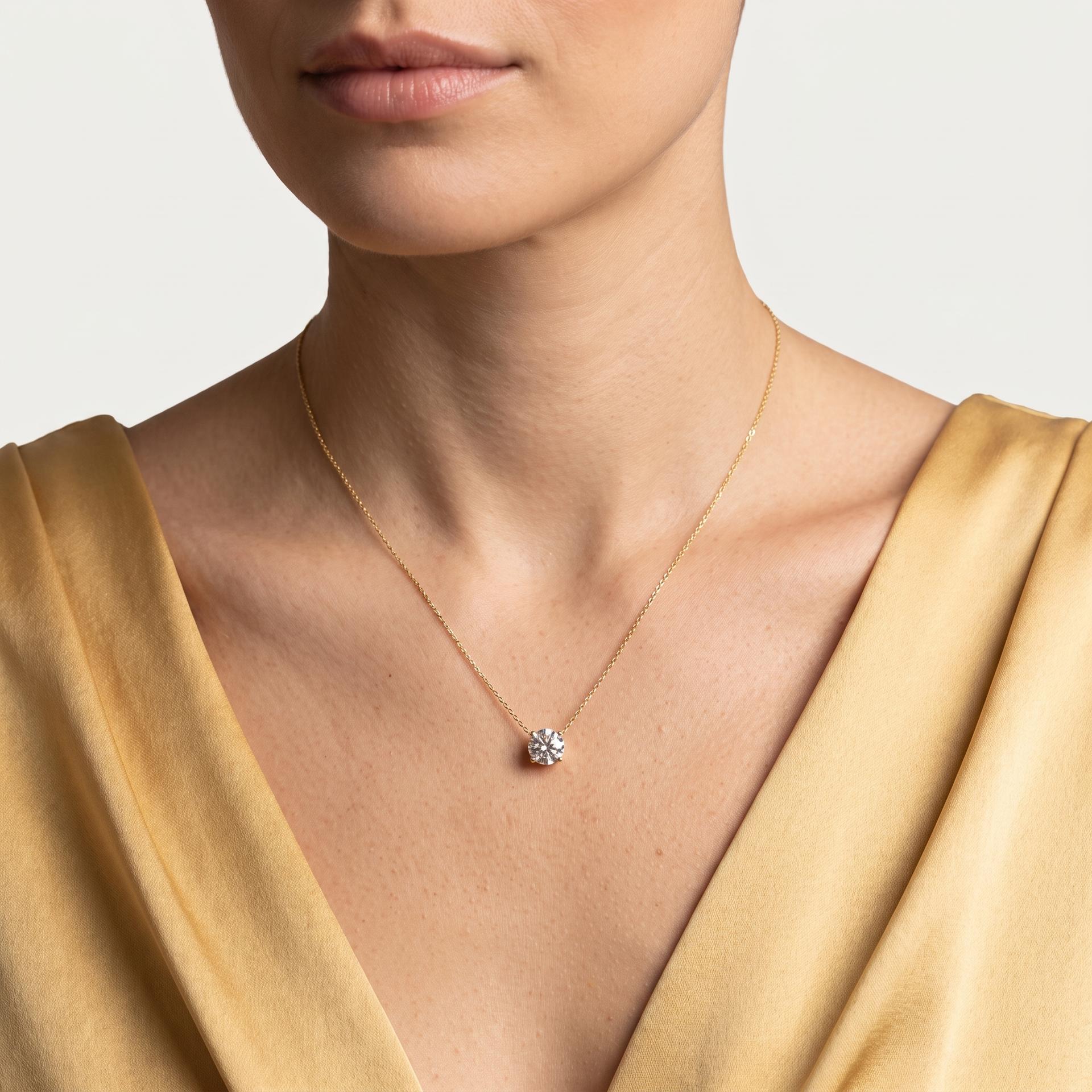 Classic Solitaire Pendant 2
