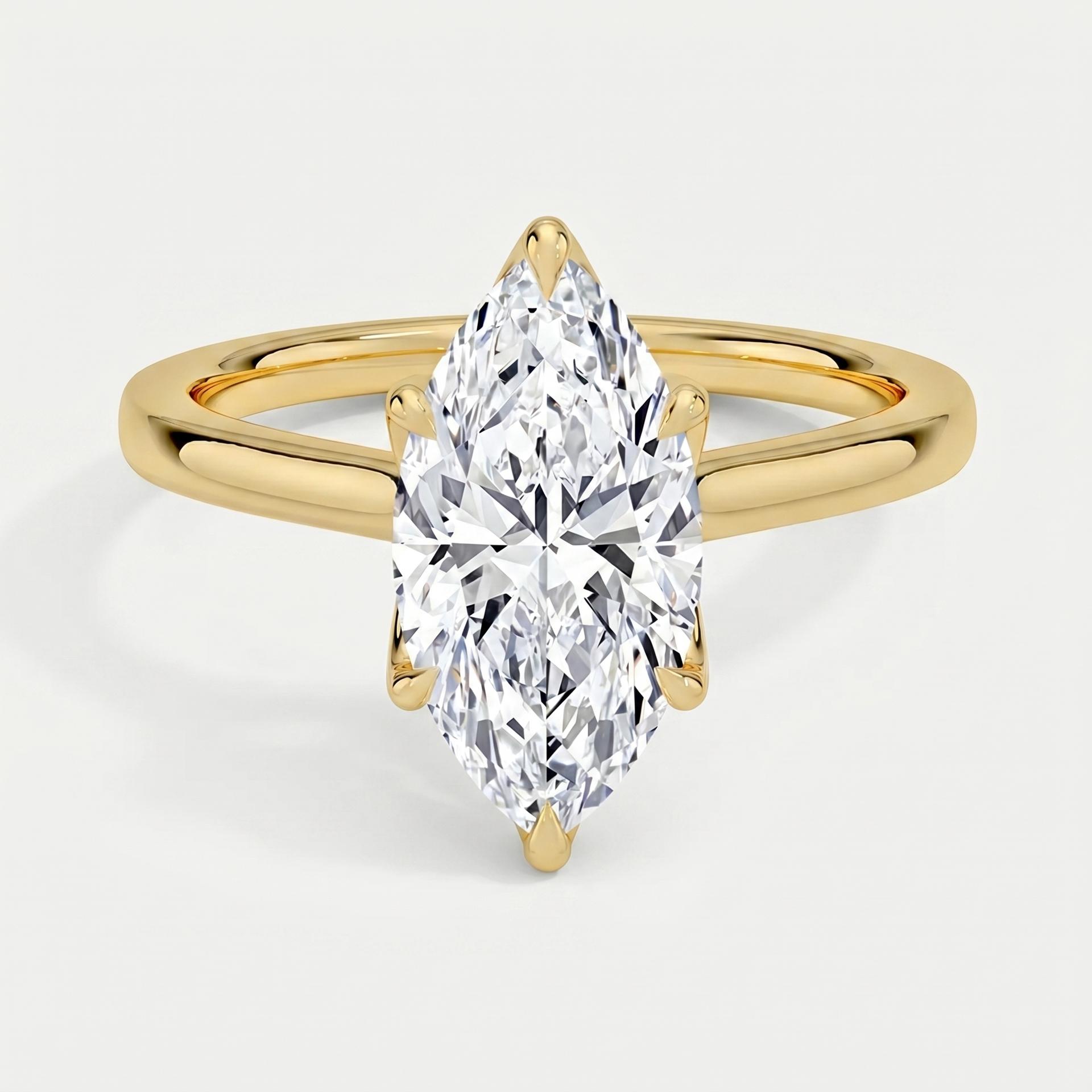 Marquise Solitaire Ring