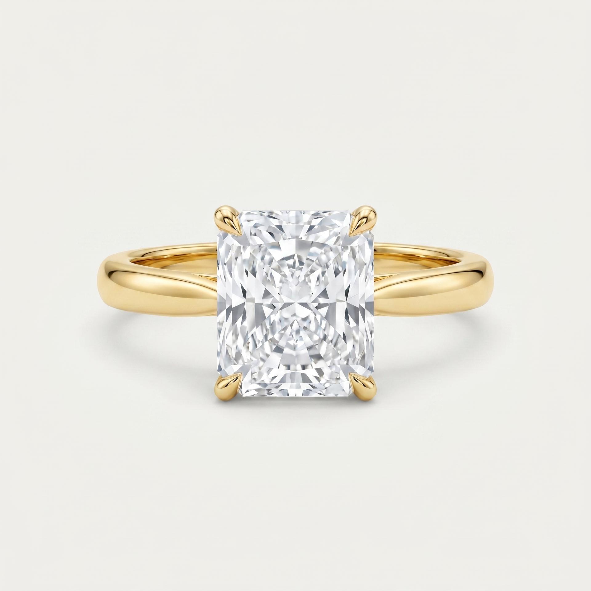 Radiant Solitaire Ring