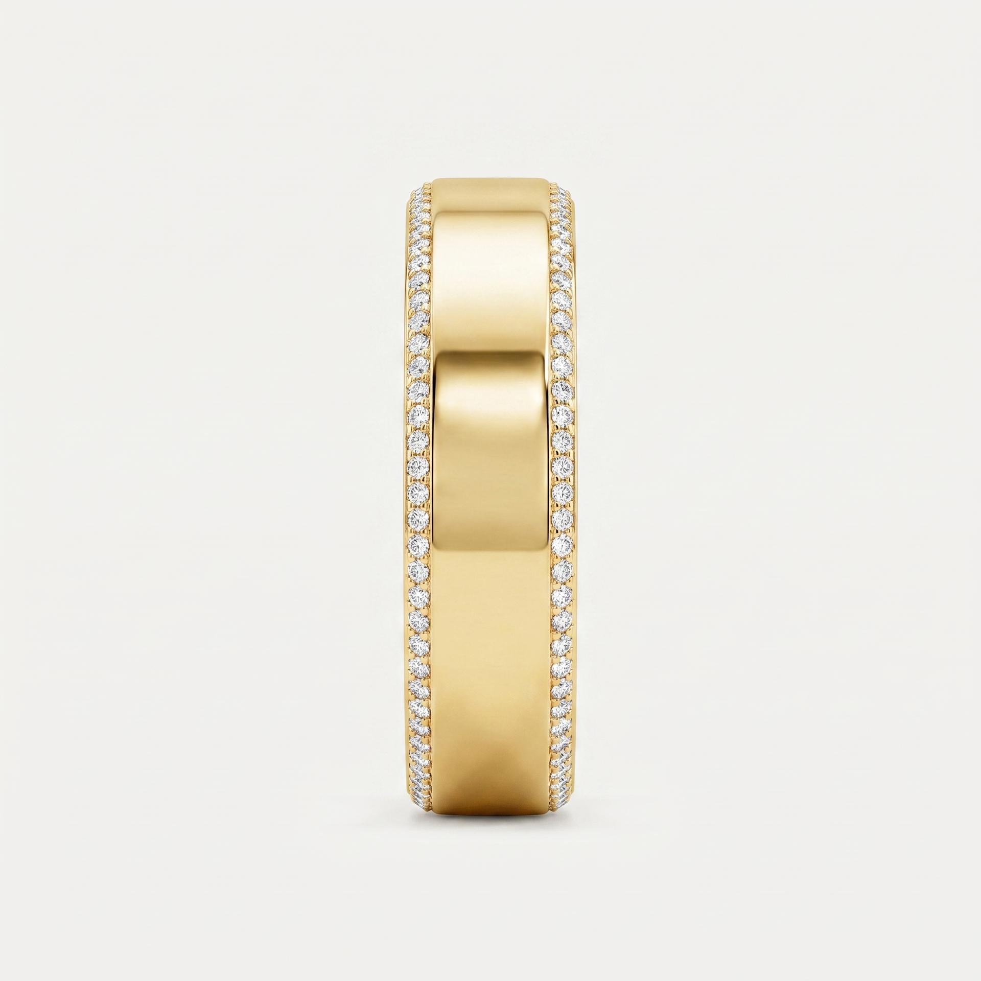 Avalon Eternity Diamond Wedding Band on model