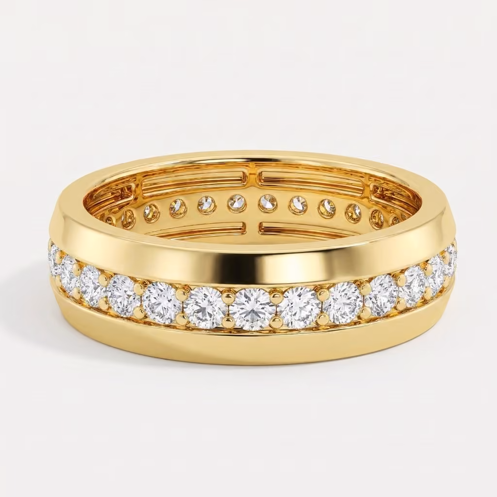 Diamond Full Eternity Men's Band