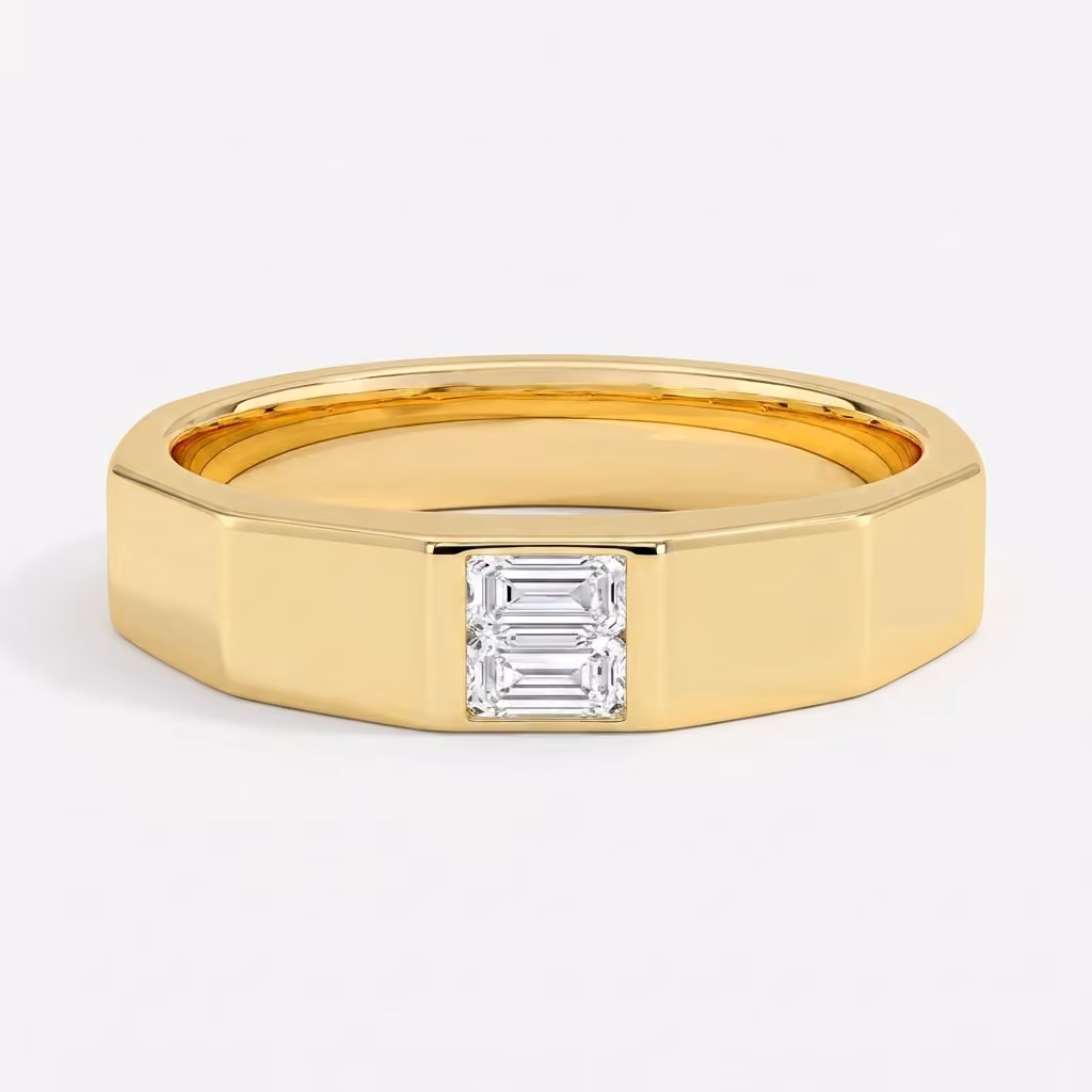 Stacked Baguette Diamond Ring