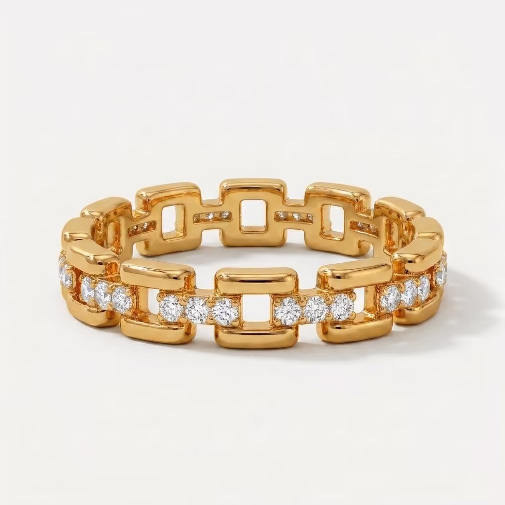 Diamond Link Ring