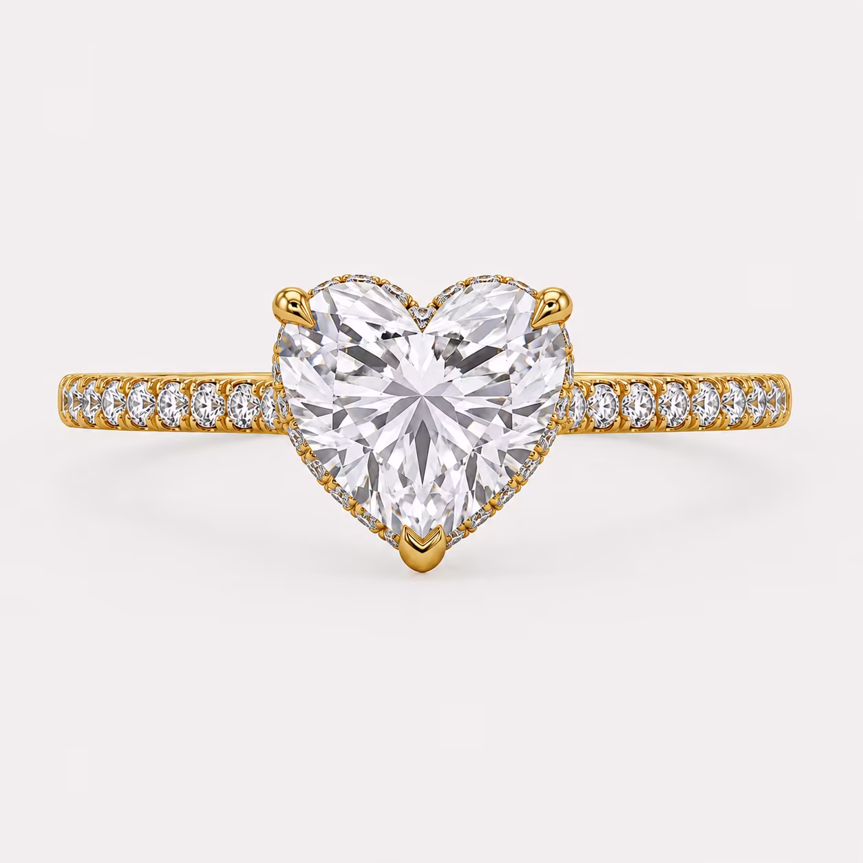 Sweetheart Hidden Halo Ring