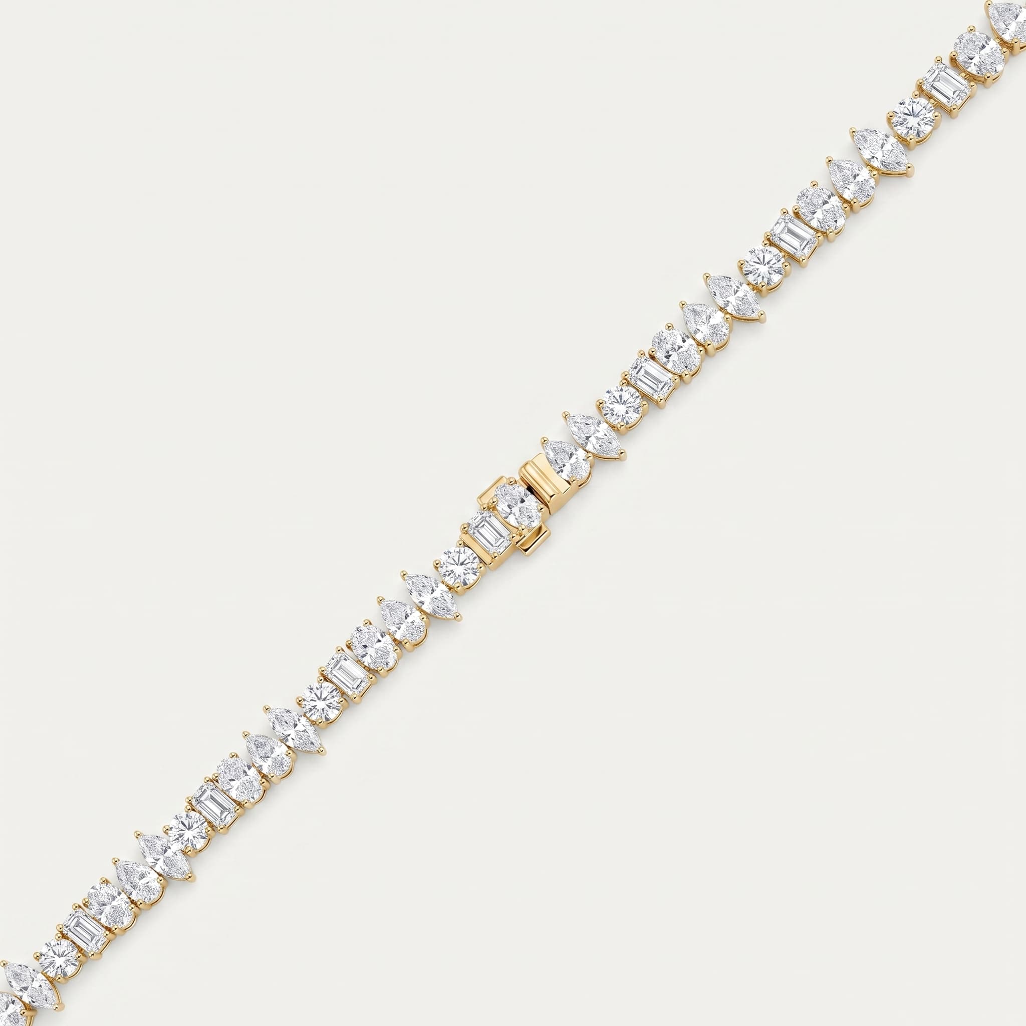 Kaleidoscope — Multi-Shape Diamond Tennis Bracelet