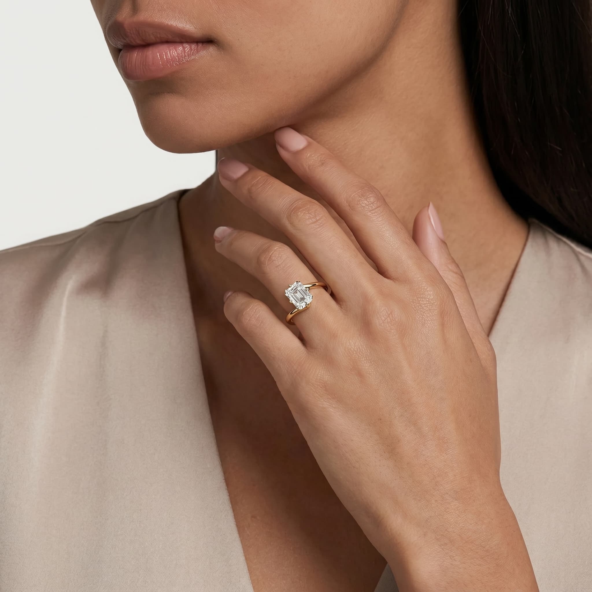 Wrapped in Forever — Radiant Bypass Solitaire Ring thumbnail 3
