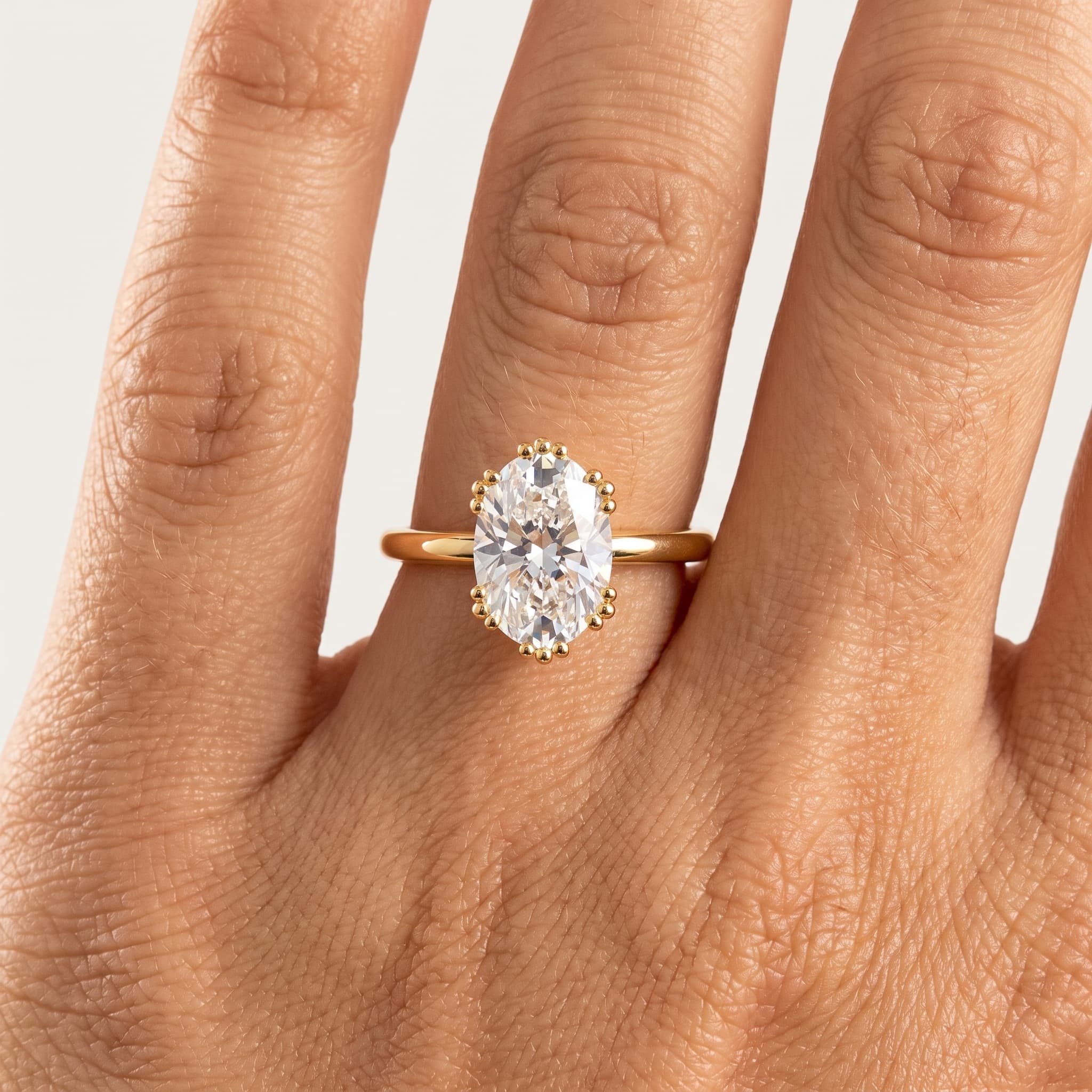 Halcyon — Oval Diamond Solitaire Ring thumbnail 4