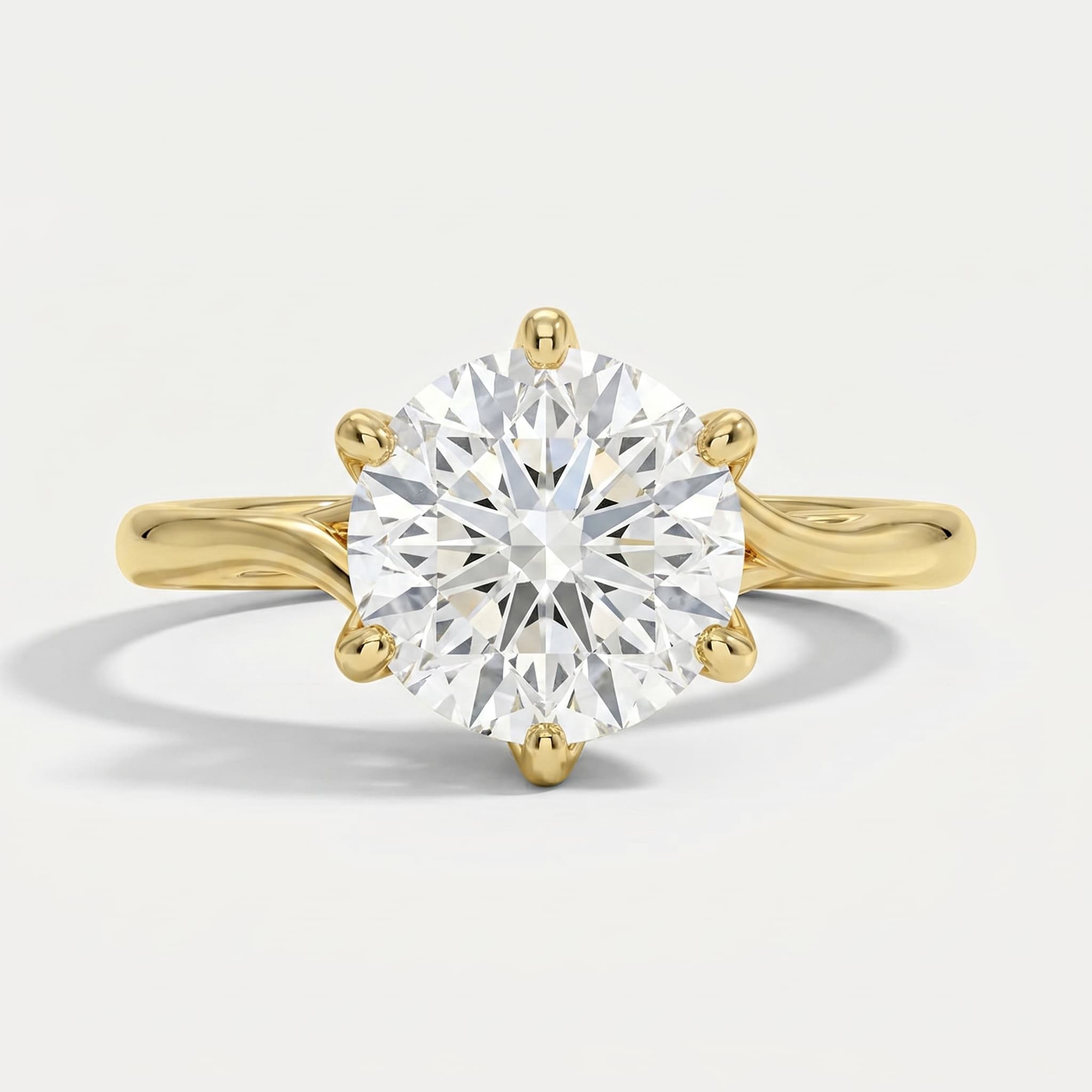 Aurelia Twist Solitaire Ring