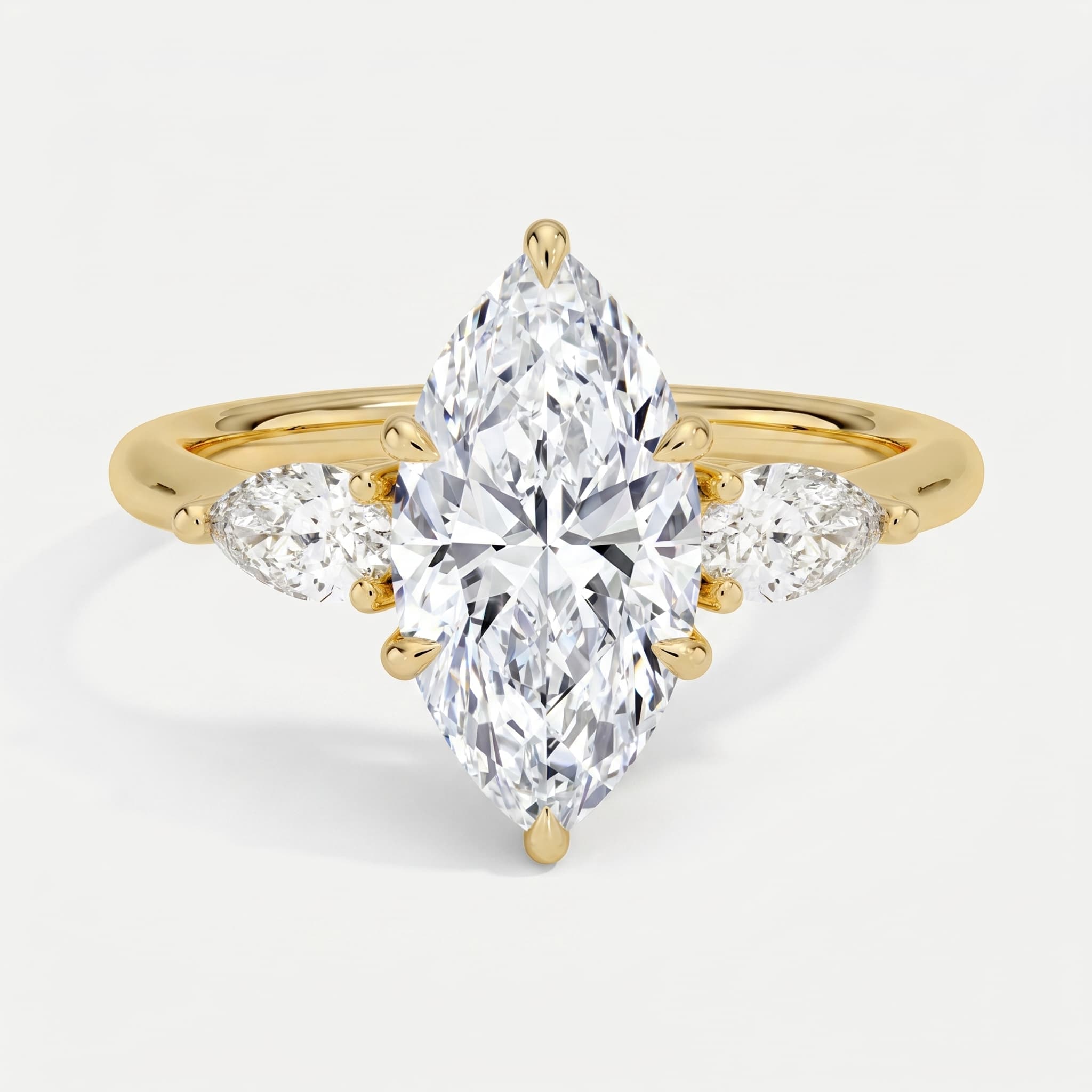 Tears of Joy — Marquise Three Stone Diamond Ring