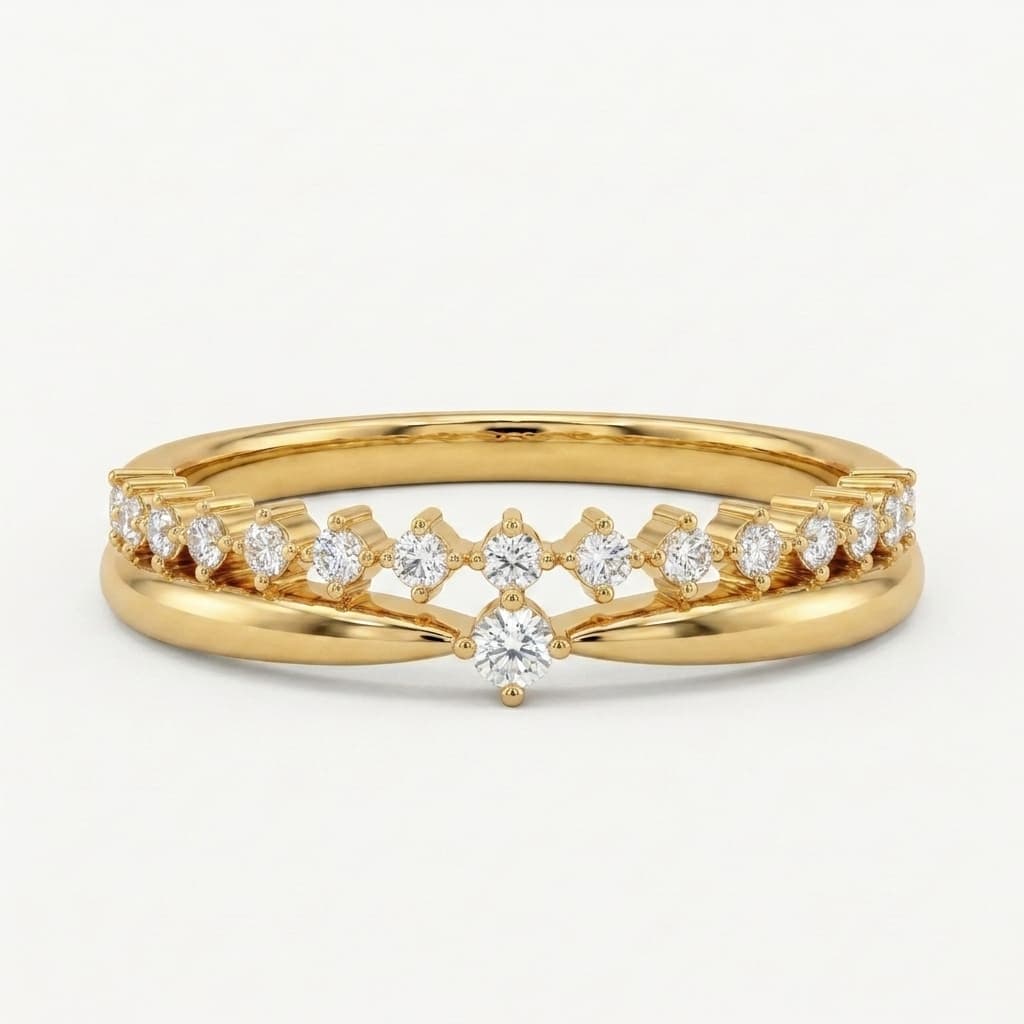 Crossing Paths — Round Diamond Crossover Wave Band