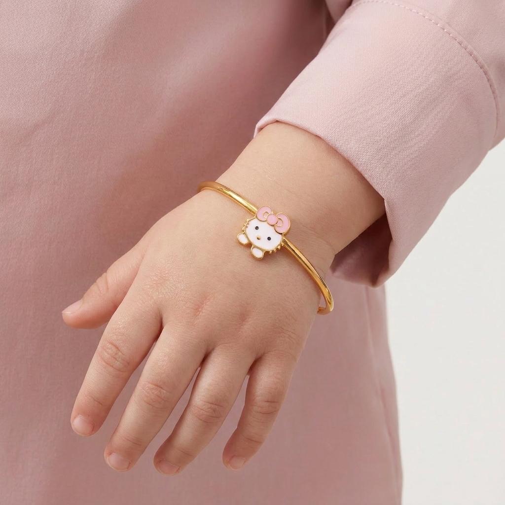 Sweet Kitty — Adjustable Enamel Kitty Kada Bangle 2