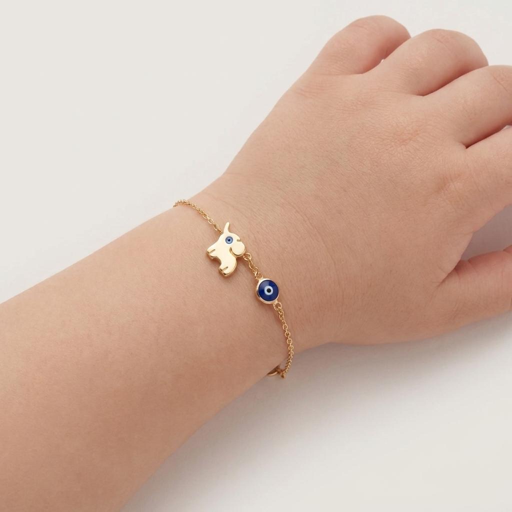 Wandering Luck — Elephant & Evil Eye Charm Bracelet 3