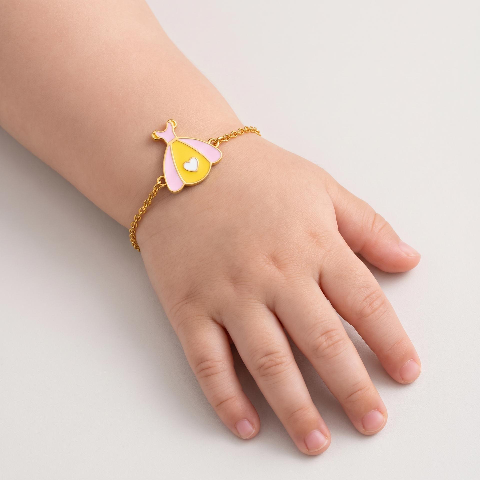 Princess Dress — Enamel Dress Charm Chain Bracelet 2