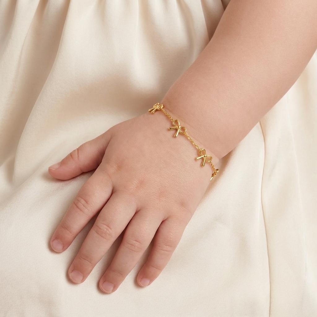 Little Bow — Bow Charm Chain Bracelet 2