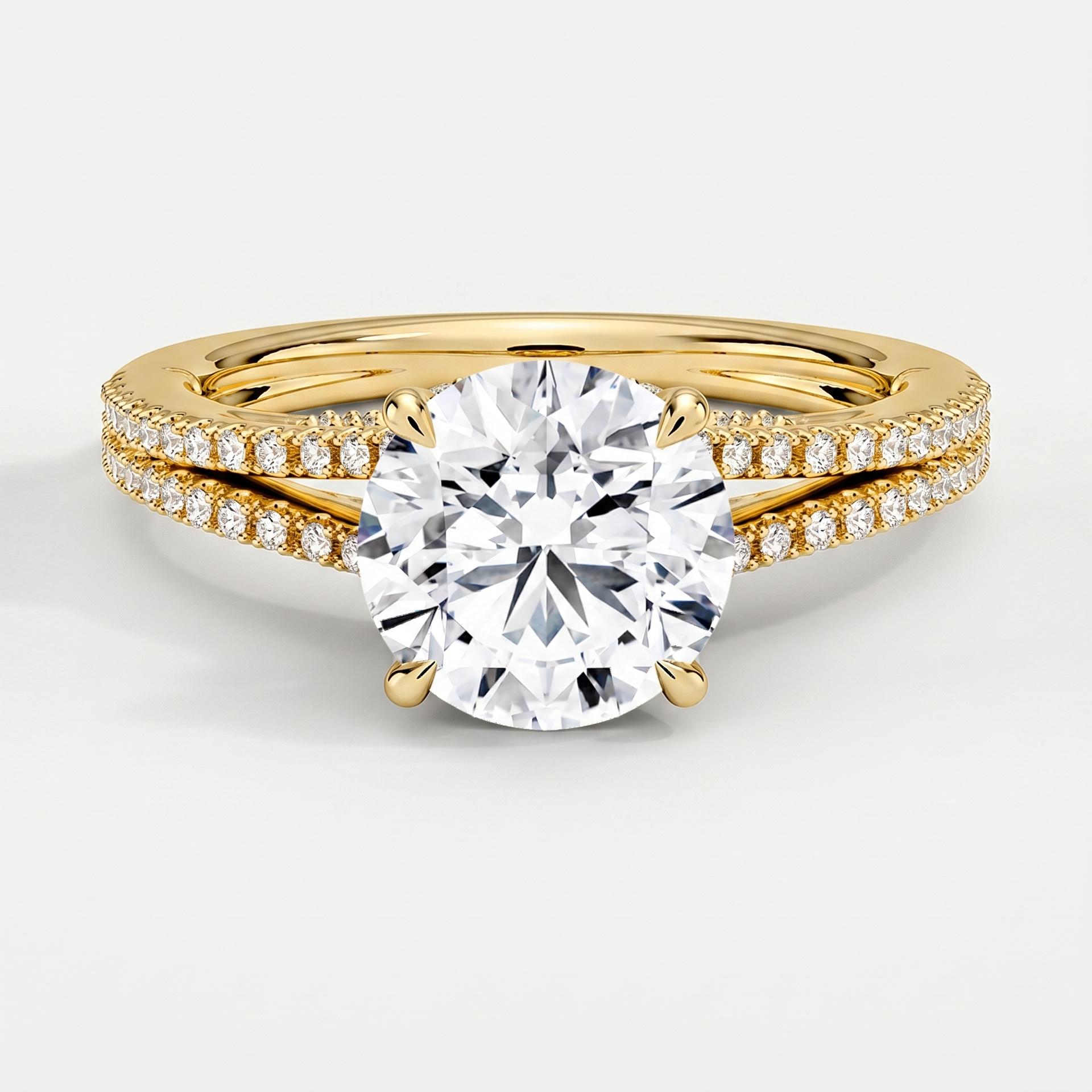 Two as One � Split Shank Pav� Diamond Ring 1
