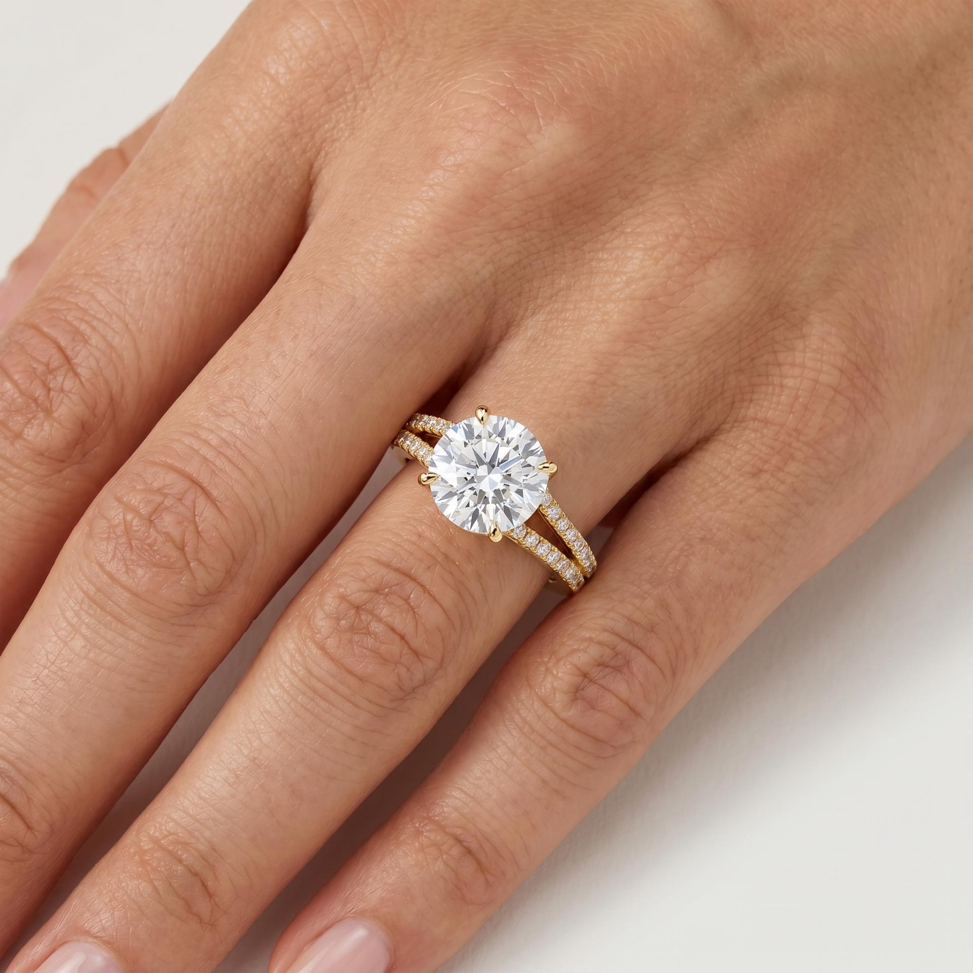 Two as One � Split Shank Pav� Diamond Ring 5